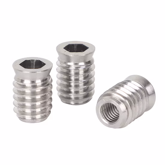 Jeu d'écrous en acier inoxydable, douille hexagonale, écrous filetés pour meubles en bois